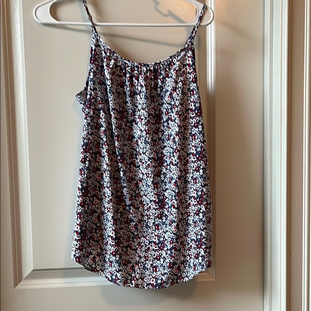 Red, white, and blue Sleeveless Camisole with Spaghetti Straps